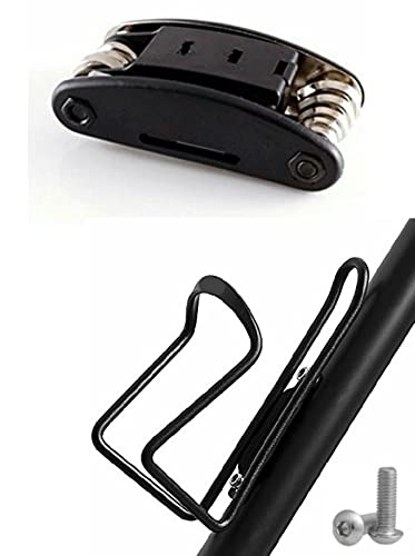 FASTPED Multi-Purpose Mountain Bike Bicycle Repair Tool Kit with Water Bottle Cage Holder Bicycle Bottle Holder (Combo) Alloy Bicycle Bottle Holder cage. Repair Tool Kit | Metal Cycling Road Bikes. - Image 1