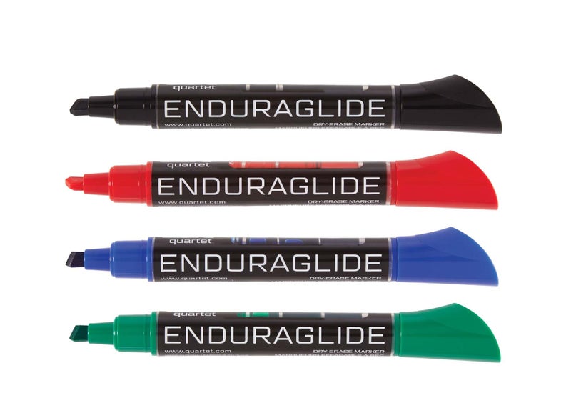 Quartet Dry Erase Markers Accessory Kit, Includes 4 Chisel Point EnduraGlide Dry Erase Markers, Whiteboard Eraser & White Board Cleaning Spray Bottle, for Teachers, Home, School & Office (5001M-4SK) - Image 2