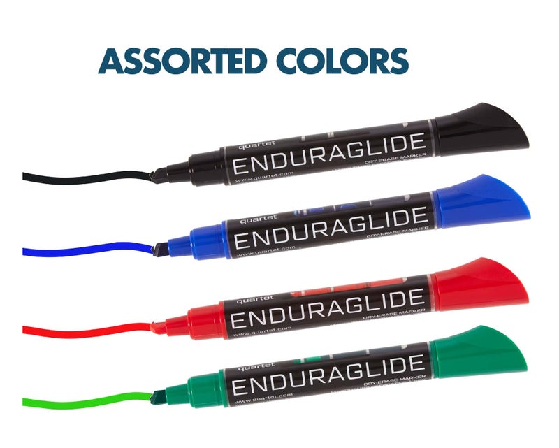 Quartet Dry Erase Markers Accessory Kit, Includes 4 Chisel Point EnduraGlide Dry Erase Markers, Whiteboard Eraser & White Board Cleaning Spray Bottle, for Teachers, Home, School & Office (5001M-4SK) - Image 3