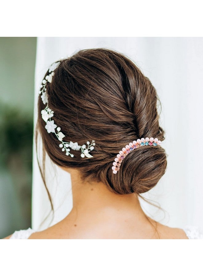 MIKIMIQI Pearl Rhinestones Hair Accessories - Crystals Butterfly Hair Fork Clips for Updo Buns, Decorative French Twist Hair Pins, Vintage Styling Combs for Women and Girls - Hair Styling Accessories - Image 4