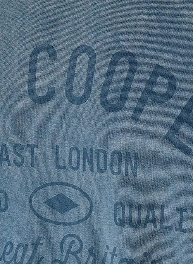 Lee Cooper BLUE Lee Cooper Crew Neck Short Sleeves Logo Print T-shirt for Men | Best Price UAE