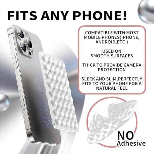VEADOOLLY Double Sided Octo Buddy Suction Cup Phone Mount - Silicone Sticky Phone Grip with Higher Suction Power for Effortless Hands-Free Selfies & Videos, Octo Buddies Suction Phone case Suction Grip （White） - Image 5