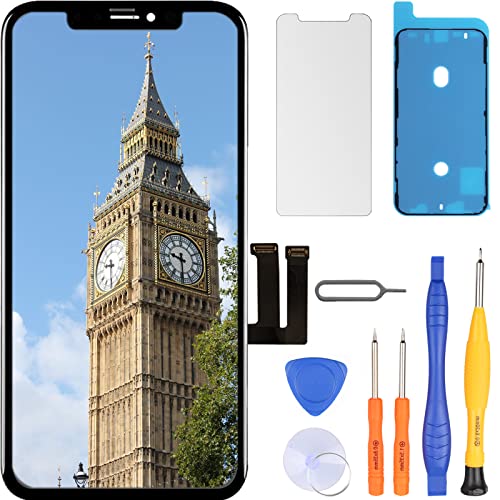 LL TRADER Screen Replacement for iPhone 11 LCD Retina 6.1'' FHD Display COF Touch Screen Digitizer with Repair Tool Kits, Waterproof Tape, Screen Protector(for Model A2111, A2223, A2221) - Image 1