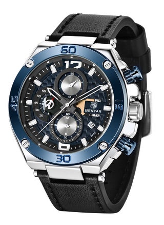 Silver Blue Black