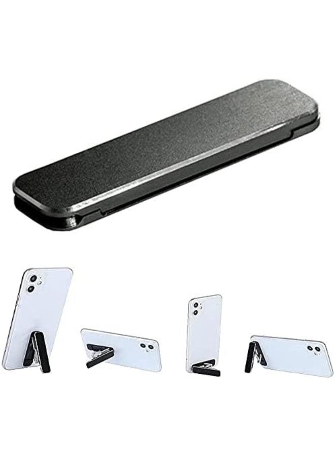 ELTRAZONE 1Pc Cell Phone Kickstand, Multi-Angle Aluminum Kickstand (Adjustable Angle) (Vertical and Horizontal Stand) Black - Image 1
