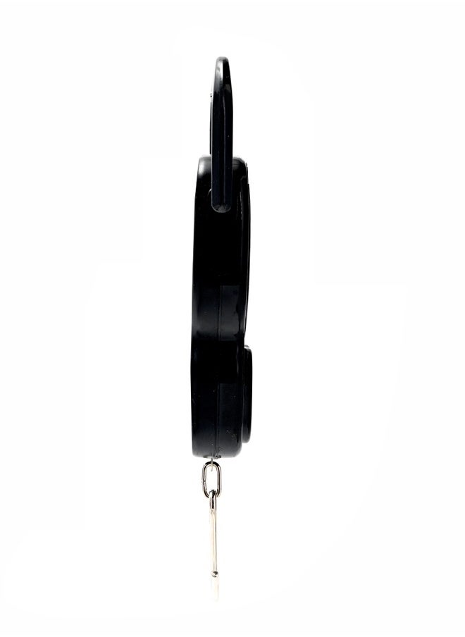 LAWAZIM - Portable Scale -20kg Black- Mechanical Hanging Analog Weight Scale with Hook, Easy-to-Read Dial, 1M Tape, Dual Unit – Manual Non-Digital Needle Scale for Grocery Luggage, Market, Household Use - Image 1