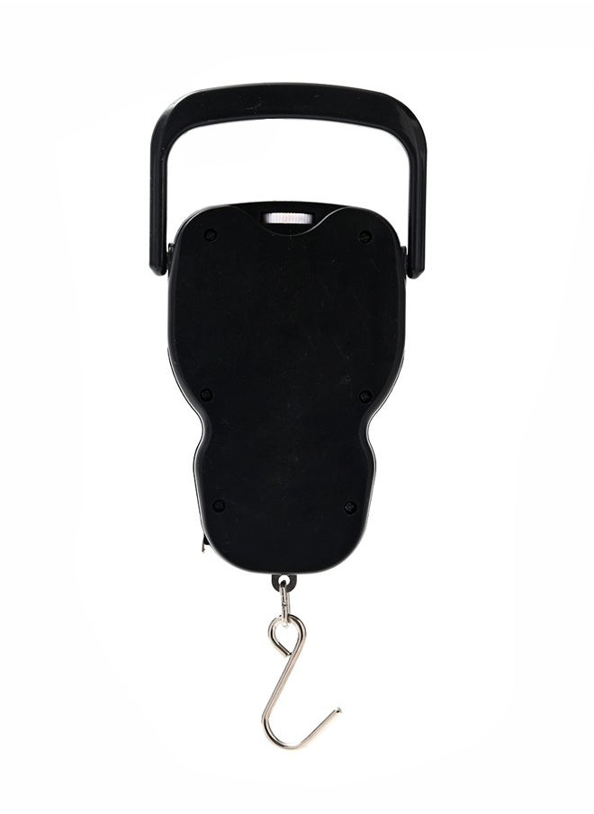 LAWAZIM - Portable Scale -20kg Black- Mechanical Hanging Analog Weight Scale with Hook, Easy-to-Read Dial, 1M Tape, Dual Unit – Manual Non-Digital Needle Scale for Grocery Luggage, Market, Household Use - Image 1