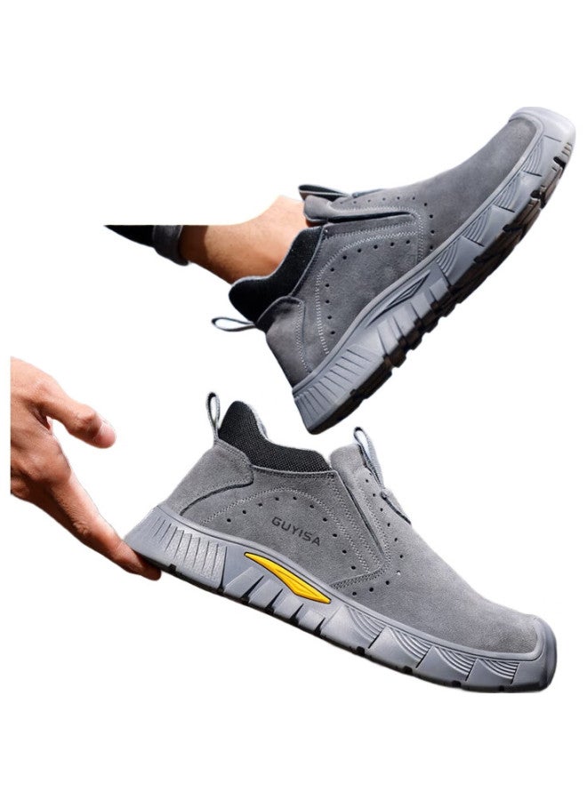 GUYISA Welder Safety Shoes Men Lightweight Soft Bottom Anti-Smashing Steel Toe Anti-Puncture Safety Work Shoes 3005T 43 - Image 2