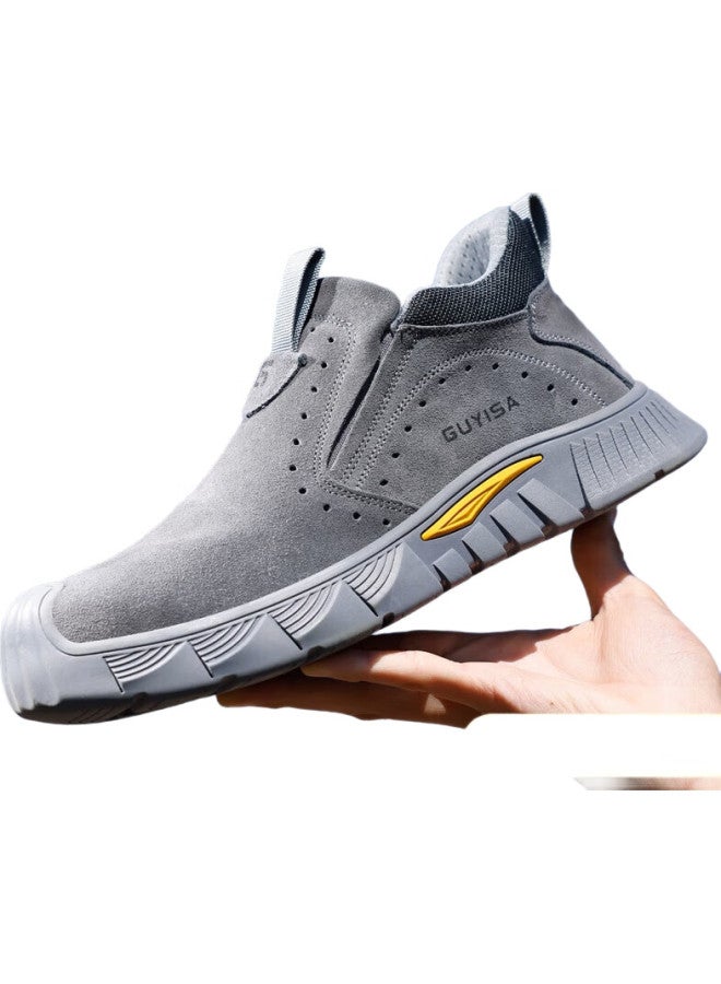 GUYISA Welder Safety Shoes Men Lightweight Soft Bottom Anti-Smashing Steel Toe Anti-Puncture Safety Work Shoes 3005T 43 - Image 3