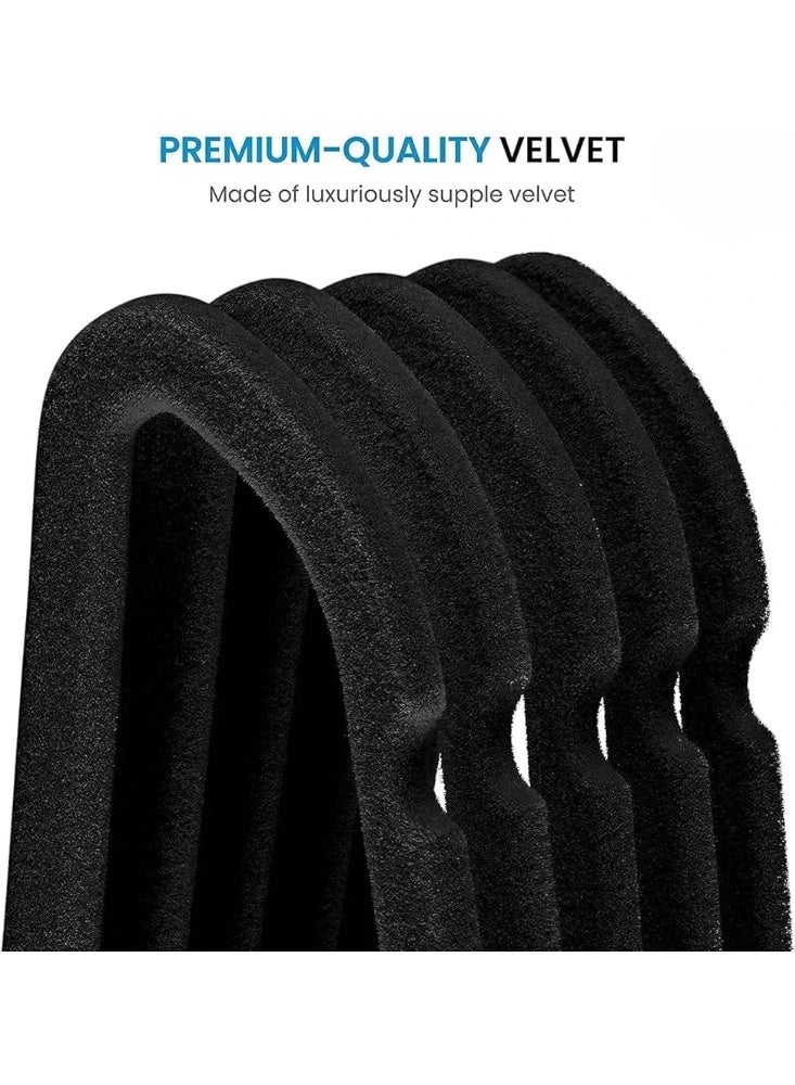 Living Set of Elegant Velvet Hangers for Organizing Clothes_12 pieces - Image 4
