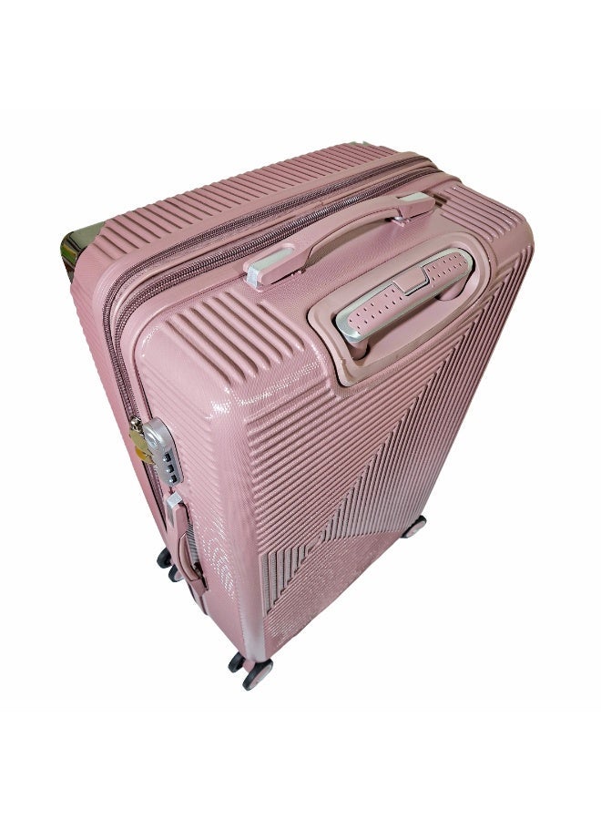 milano Hardside Luggage Trolley Travel Bag 30", Expandable and Lightweight, Modern Design, 360 Degree Spinner Wheels with Combination Lock - Image 3