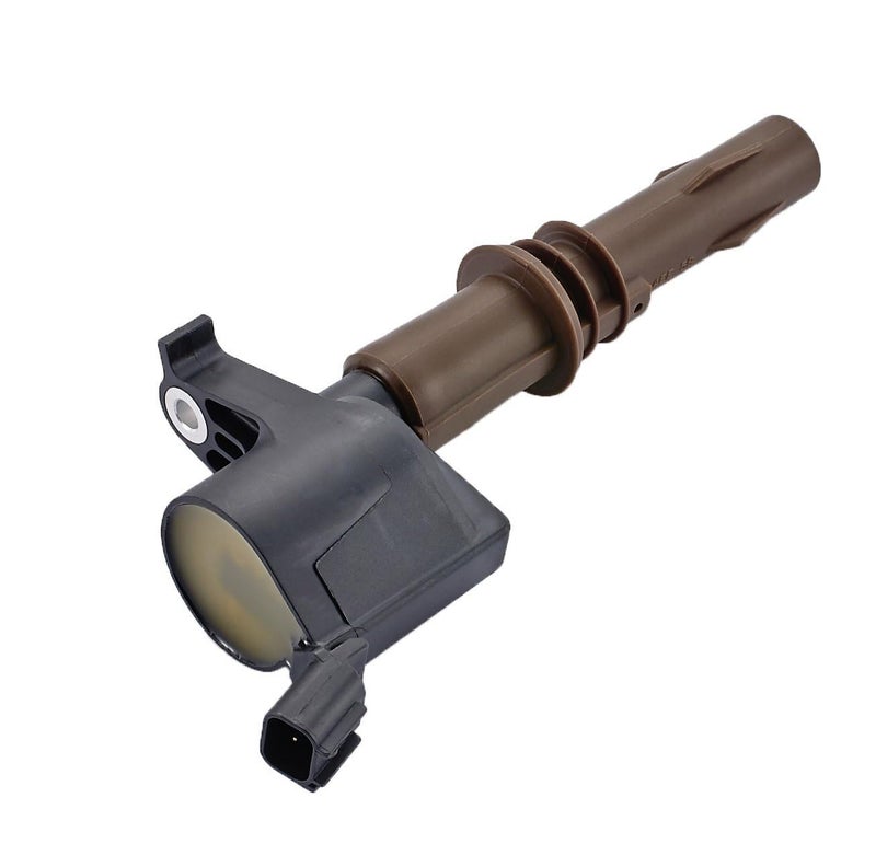 ENA Brown Boot Ignition Coil Pack Compatible with Ford Lincoln Mustang F150 F250 F350 F450 F550 F650 F750 F53 F59 Expedition Explorer Lobo Navigator 46 54 68 73 Replacement for C1659 DG521