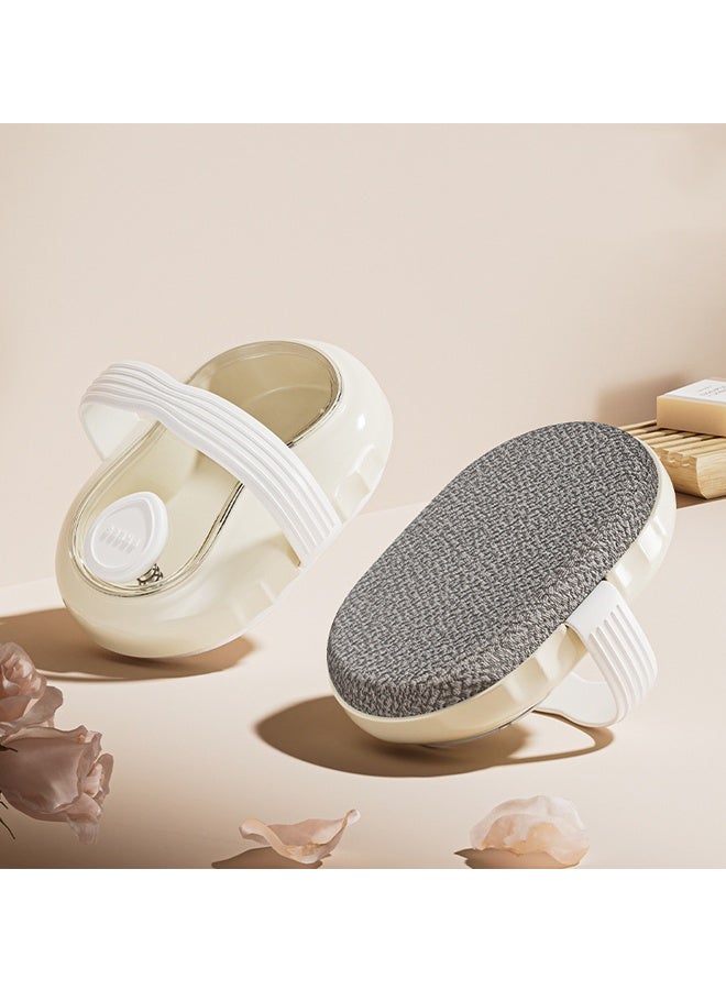 HOMESTAR Dry Brushing Bath Brush Exfoliating Brush  for Body Massage and Skin Cleansing Shower Brush，Scrubber for Bath with Liquid Shampoo Dispensing - Image 2