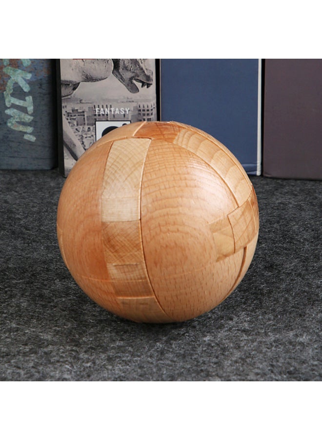 Botong Children's Educational Toys Kong Ming Lock Luban Lock Adult Decompression Thinking Ability Large Wine Barrel Lock Garden Ball Lock - Image 3