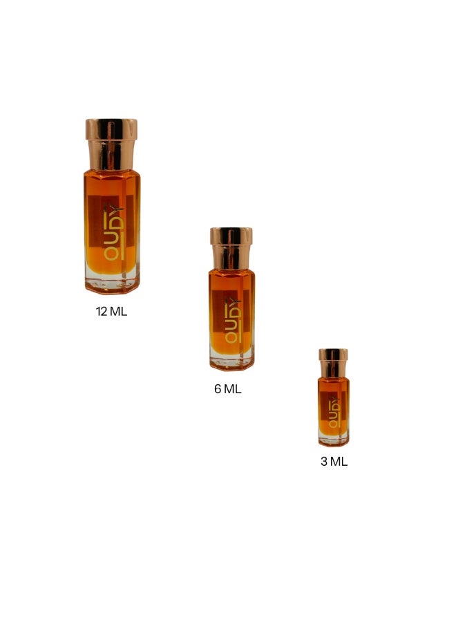OUDY زيت عطر مخمريه عود، رذاذ شعر زيت فاخر خالي من الكحول يدوم طويلاً للنساء 12 مل - Image 3