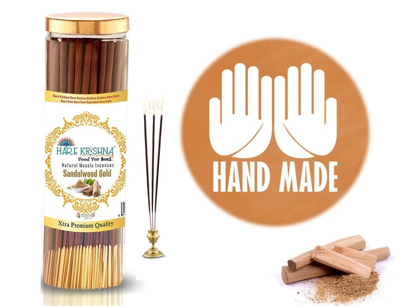 Vringra Sandalwood Agarbatti Incense Sticks for Pooja Home Temple Chemical Charcoal Free Pooja Agarbatti Sticks Long Lasting Fragrance 200gm Pack of 4 - Image 3