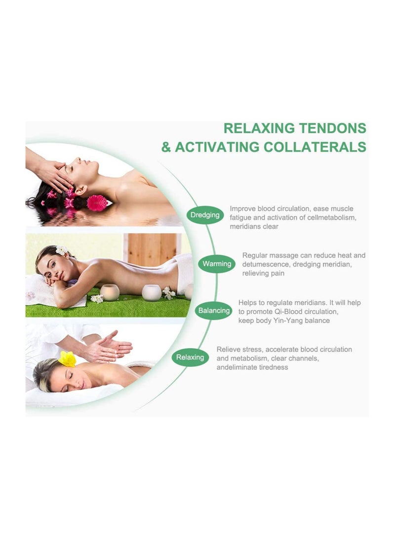 4PCS Natural Jade Gua Sha Massage Tool Set for Spa Therapy, Muscle Relief, Facial Care, and Lymphatic Drainage - Image 4