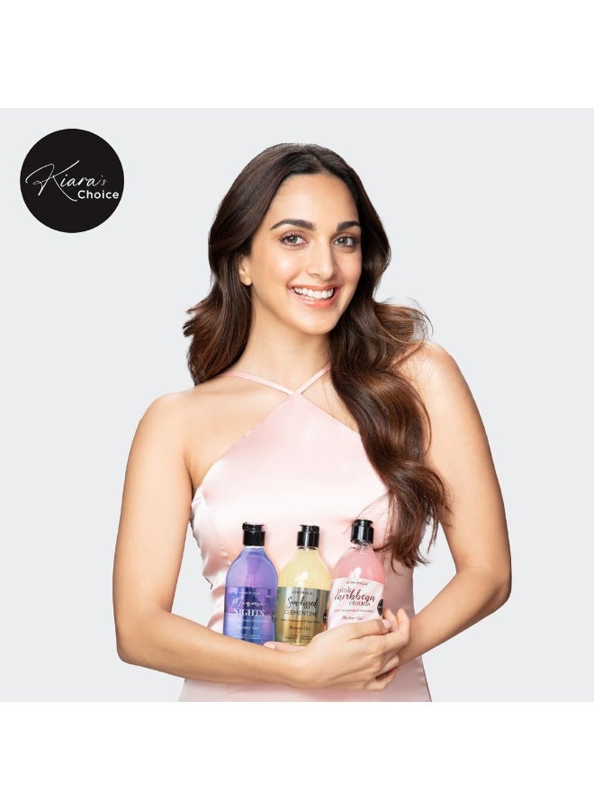 كيميريكا غسول الجسم ميامي نايتس، جل استحمام خالٍ من الكبريتات | عطر الخوخ والزهور البيضاء | منظف الجسم المغذي مع انتعاش يدوم طويلاً، نباتي 100% (300 مل) - Image 2