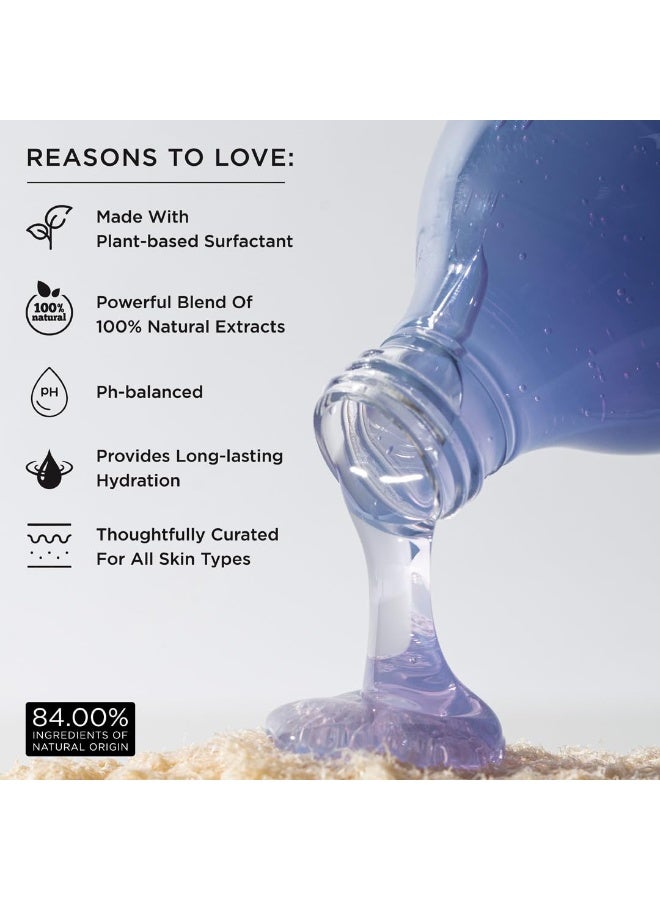 كيميريكا غسول الجسم ميامي نايتس، جل استحمام خالٍ من الكبريتات | عطر الخوخ والزهور البيضاء | منظف الجسم المغذي مع انتعاش يدوم طويلاً، نباتي 100% (300 مل) - Image 3