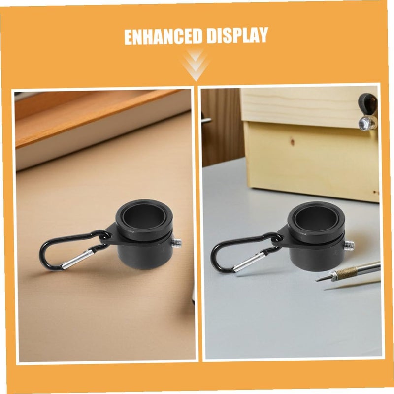 1 Pair Aluminum Alloy Flag Pole Rings Clip Rotatable Anti Wrap Spinning Accessory For Outdoor Garden Flagpoles - Image 4