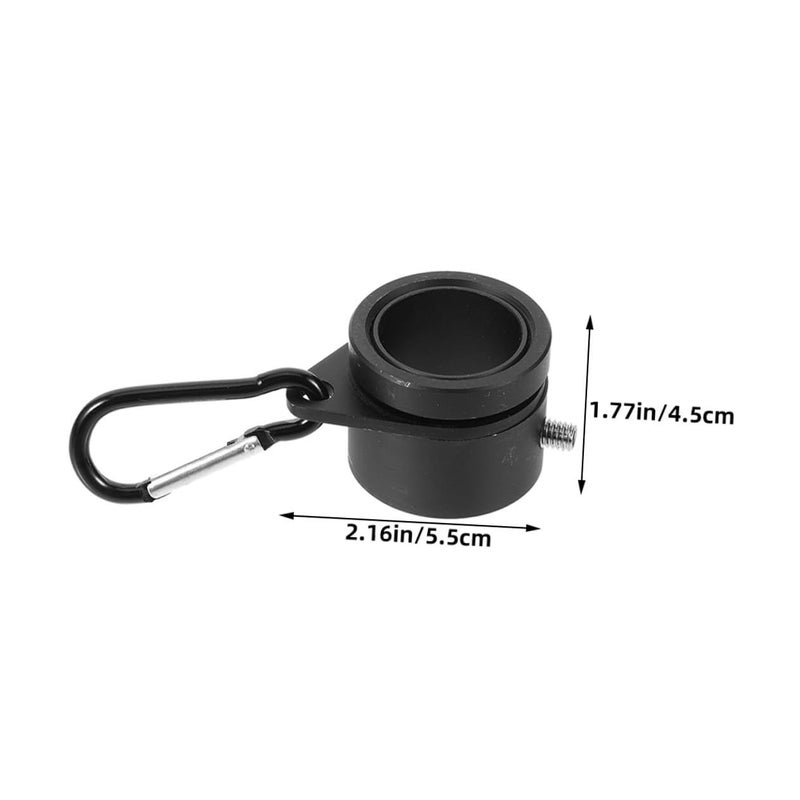 1 Pair Aluminum Alloy Flag Pole Rings Clip Rotatable Anti Wrap Spinning Accessory For Outdoor Garden Flagpoles - Image 3