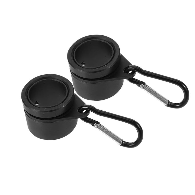 1 Pair Aluminum Alloy Flag Pole Rings Clip Rotatable Anti Wrap Spinning Accessory For Outdoor Garden Flagpoles - Image 2