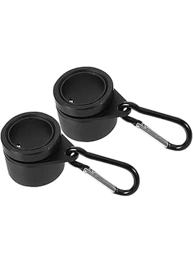 1 Pair Aluminum Alloy Flag Pole Rings Clip Rotatable Anti Wrap Spinning Accessory For Outdoor Garden Flagpoles - Image 1