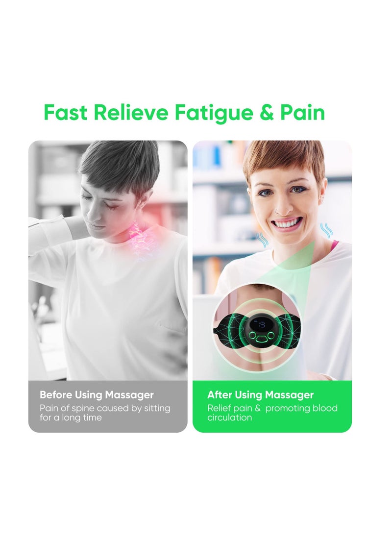 SYOSI Neck Massager, Portable Mini Cervical Massager Pads, Lymphatic Drainage Massage Mat for Arms Neck Shoulder Back Waist Legs  - Image 5