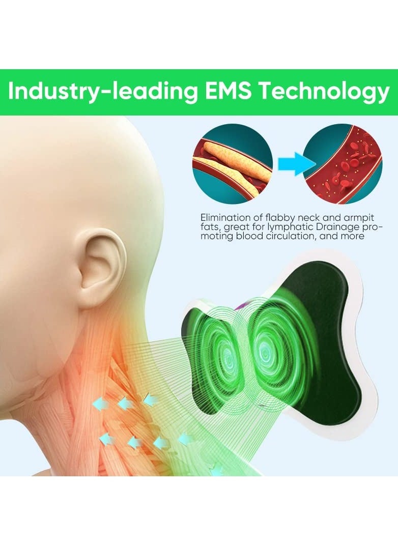 SYOSI Neck Massager, Portable Mini Cervical Massager Pads, Lymphatic Drainage Massage Mat for Arms Neck Shoulder Back Waist Legs  - Image 2