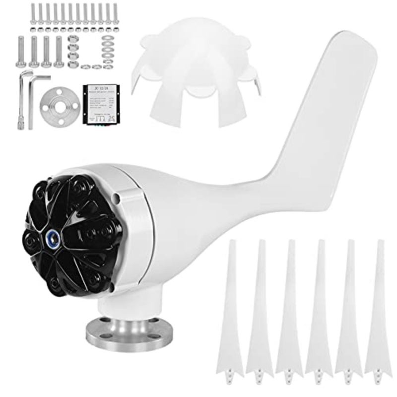 800W 6 Blade Wind Turbine Generator with Controller - Image 1
