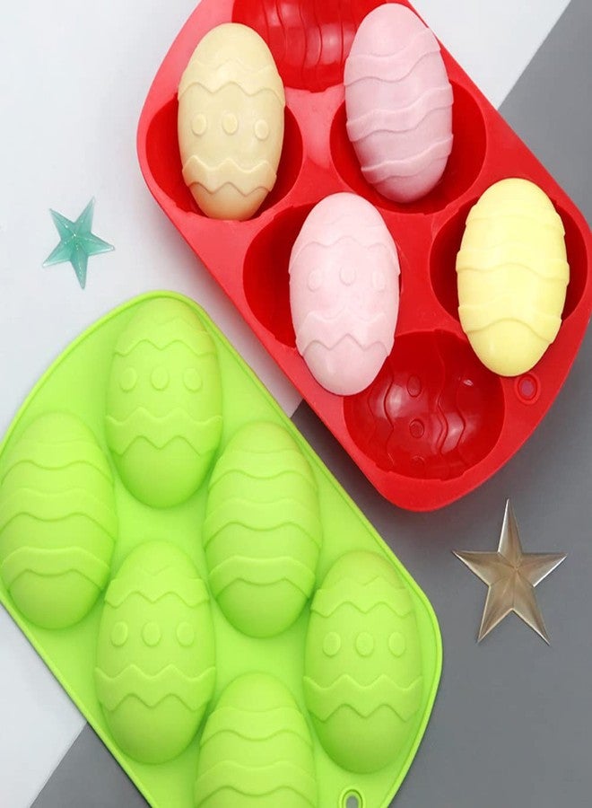 EchoDone 2 Pieces Easter Silicone Egg Mold Egg Shape Baking Chocolate Candy Mold for Easter Theme Party Decoration - Image 5