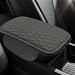 BDZMC Car Center Console Cover Car Armrest Cover Cushion Leather Support Pad with 2 Storage Bags Universal Interior Decorative Accessory for Most Vehicles SUVs Trucks RVs Gray - Image 2