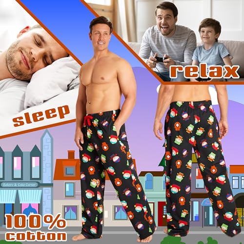 South Park Mens Pajama Bottoms, Comfy Cotton Lounge Pants, PJ Pants With Drawstring Pockets - Gifts for Him (Multi, XXL) - Image 5