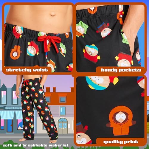 South Park Mens Pajama Bottoms, Comfy Cotton Lounge Pants, PJ Pants With Drawstring Pockets - Gifts for Him (Multi, XXL) - Image 4