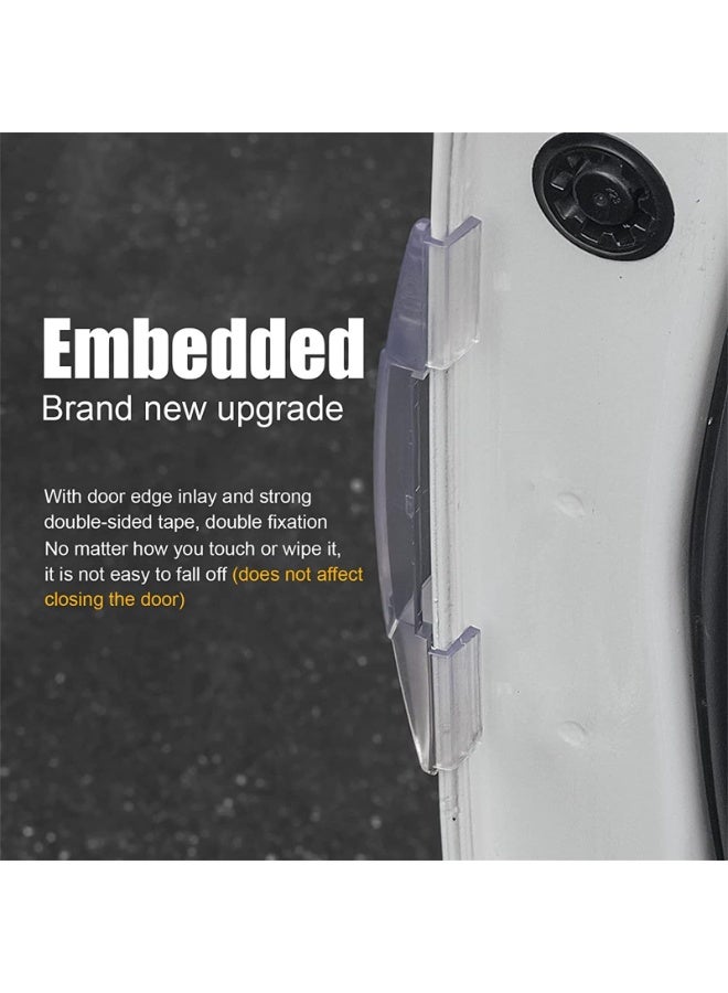 جويز واقيات حواف أبواب السيارة من Joyzzz، 4 قطع واقي مصد مضاد للتصادم، واقي مصد سيارة ذاتي اللصق، واقي حماية عالمي للحافة الجانبية لأبواب السيارات، حماية للحافة الجانبية لأبواب السيارات الجانبية - Image 2