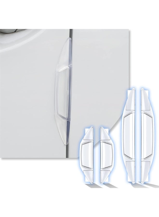 جويز واقيات حواف أبواب السيارة من Joyzzz، 4 قطع واقي مصد مضاد للتصادم، واقي مصد سيارة ذاتي اللصق، واقي حماية عالمي للحافة الجانبية لأبواب السيارات، حماية للحافة الجانبية لأبواب السيارات الجانبية - Image 1