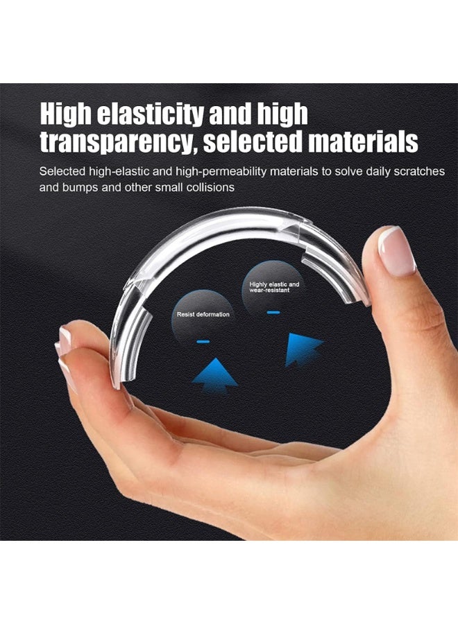 جويز واقيات حواف أبواب السيارة من Joyzzz، 4 قطع واقي مصد مضاد للتصادم، واقي مصد سيارة ذاتي اللصق، واقي حماية عالمي للحافة الجانبية لأبواب السيارات، حماية للحافة الجانبية لأبواب السيارات الجانبية - Image 4