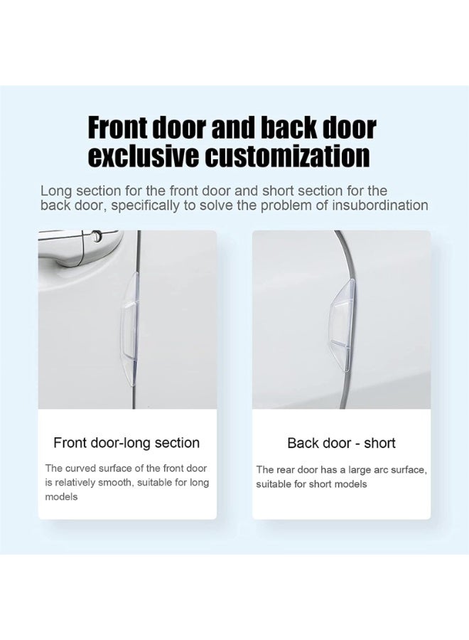 جويز واقيات حواف أبواب السيارة من Joyzzz، 4 قطع واقي مصد مضاد للتصادم، واقي مصد سيارة ذاتي اللصق، واقي حماية عالمي للحافة الجانبية لأبواب السيارات، حماية للحافة الجانبية لأبواب السيارات الجانبية - Image 3