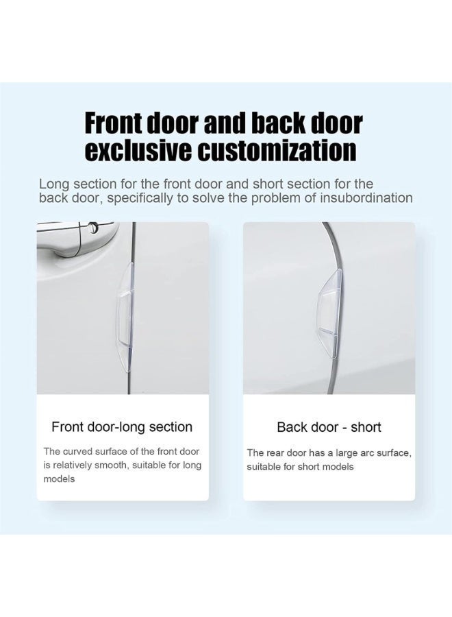 Joyzzz Car Door Edge Guards, 4 PCS Anti-Collision Bumper Guard, Self-Adhesive Car Door Protector, Universal Auto door Side Edge Protection Guard, Auto doors side Edge Protection for Car side Doors - Image 4