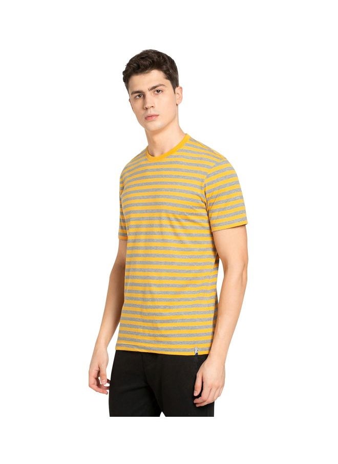 JOCKEY - Jockey 2715 Men Super Combed Cotton Rich Striped Round Neck Half Sleeve T Shirt - Image 1