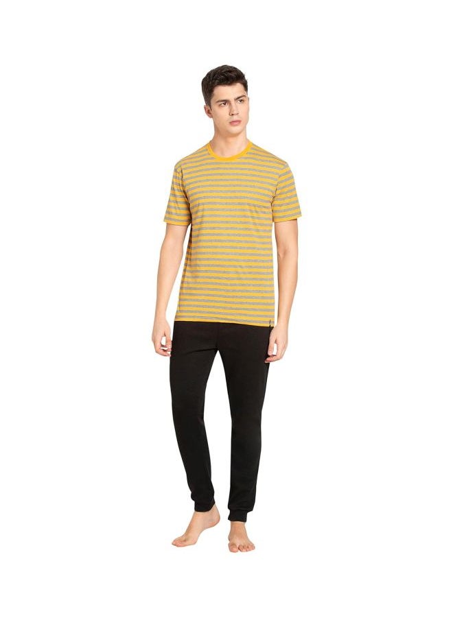 JOCKEY - Jockey 2715 Men Super Combed Cotton Rich Striped Round Neck Half Sleeve T Shirt - Image 1