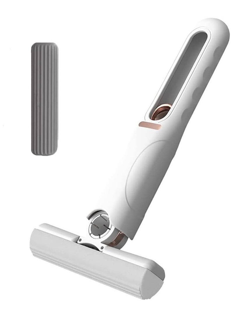 ممسحة إسفنجية صغيرة محمولة فائقة الامتصاص وذاتية الضغط، إسفنجة ممسحة سهلة الاستخدام والتخزين لتنظيف الأرضيات وبلاط السيراميك، مناسبة للمطبخ والحمام وغرفة المعيشة والسيارة - Image 2