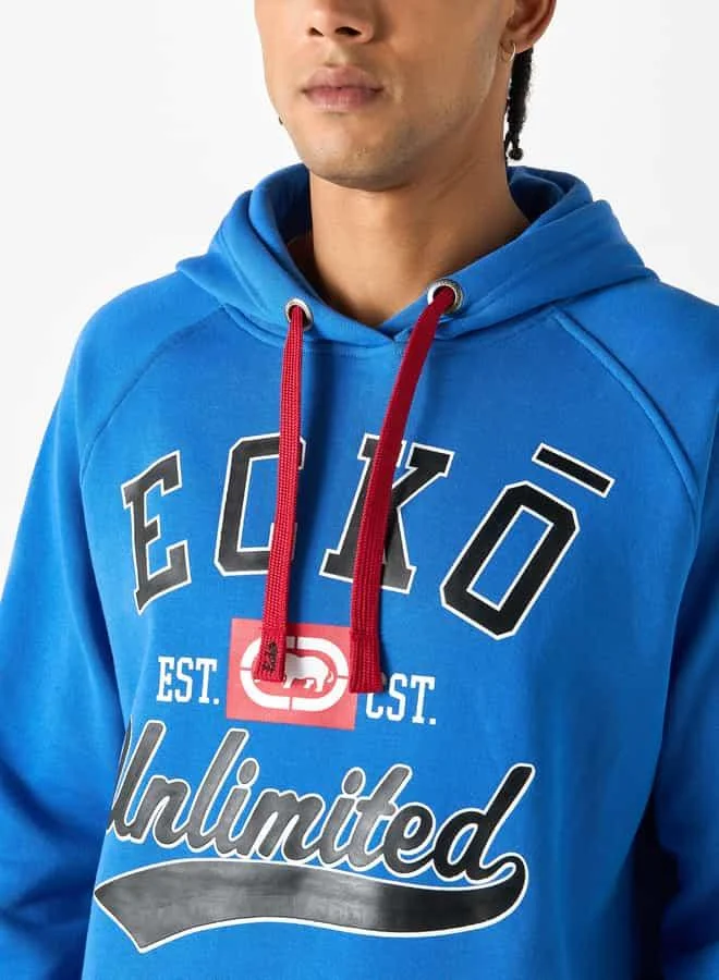 Ecko Unltd. Ecko Logo Print Hoodie with Kangaroo Pocket