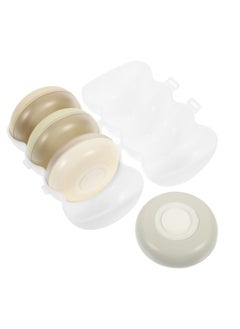 Excefore 1 Set Travel Press-on emulsion dispenser, Travel Containers for Toiletries, Round Travel Pod-s Toiletries with Case, Suitable for Cosmetic Jars Lip Balm Lotion Storage for Toiletries  - Image 1