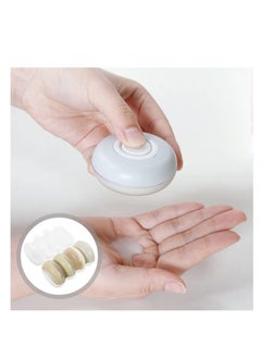 Excefore 1 Set Travel Press-on emulsion dispenser, Travel Containers for Toiletries, Round Travel Pod-s Toiletries with Case, Suitable for Cosmetic Jars Lip Balm Lotion Storage for Toiletries  - Image 4