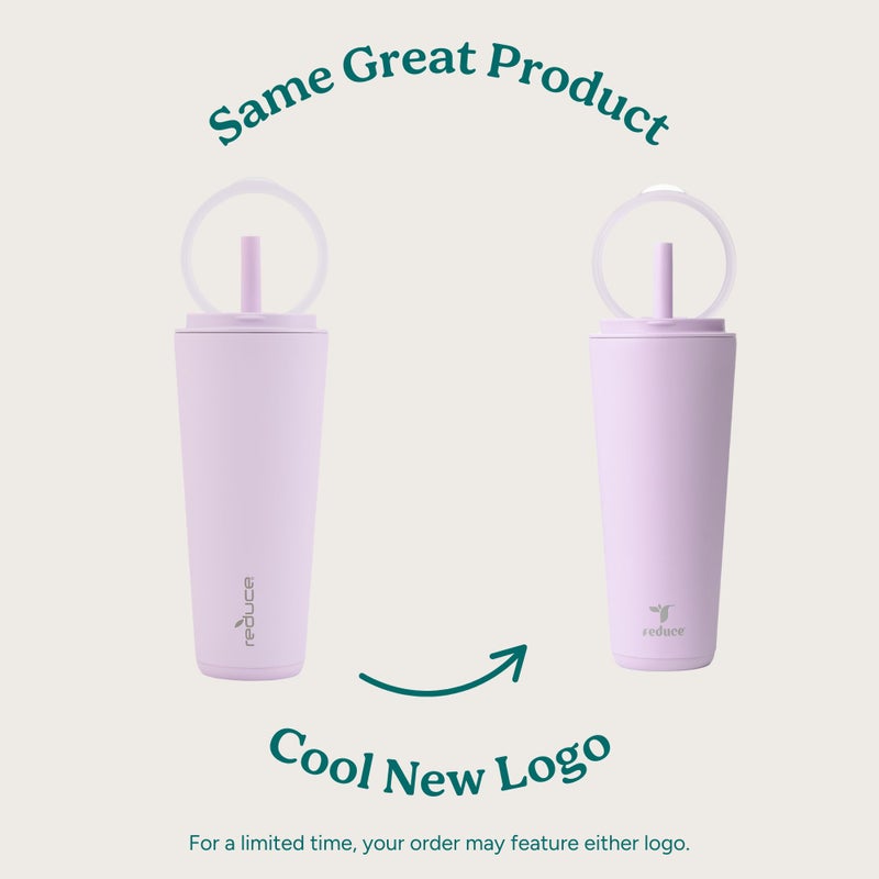 REDUCE Halo 24 oz Stainless Steel Vacuum Insulated Tumbler - Spill Proof Travel Mug with Flip Handle Lid - Keeps Drinks Cold for 32 Hrs - Dishwasher Safe - Cupholder Friendly - Glacier - Image 2