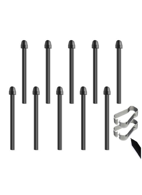 [10 Pcs]Pen Tips For Remarkable 2 With 2 Pcs Nibs Removal Tool Maker Pen Tip Replacement Stylus Nib Painting Writing Accessories For Remarkable 1/2 Pen Tip Tips/Nibs（Black）