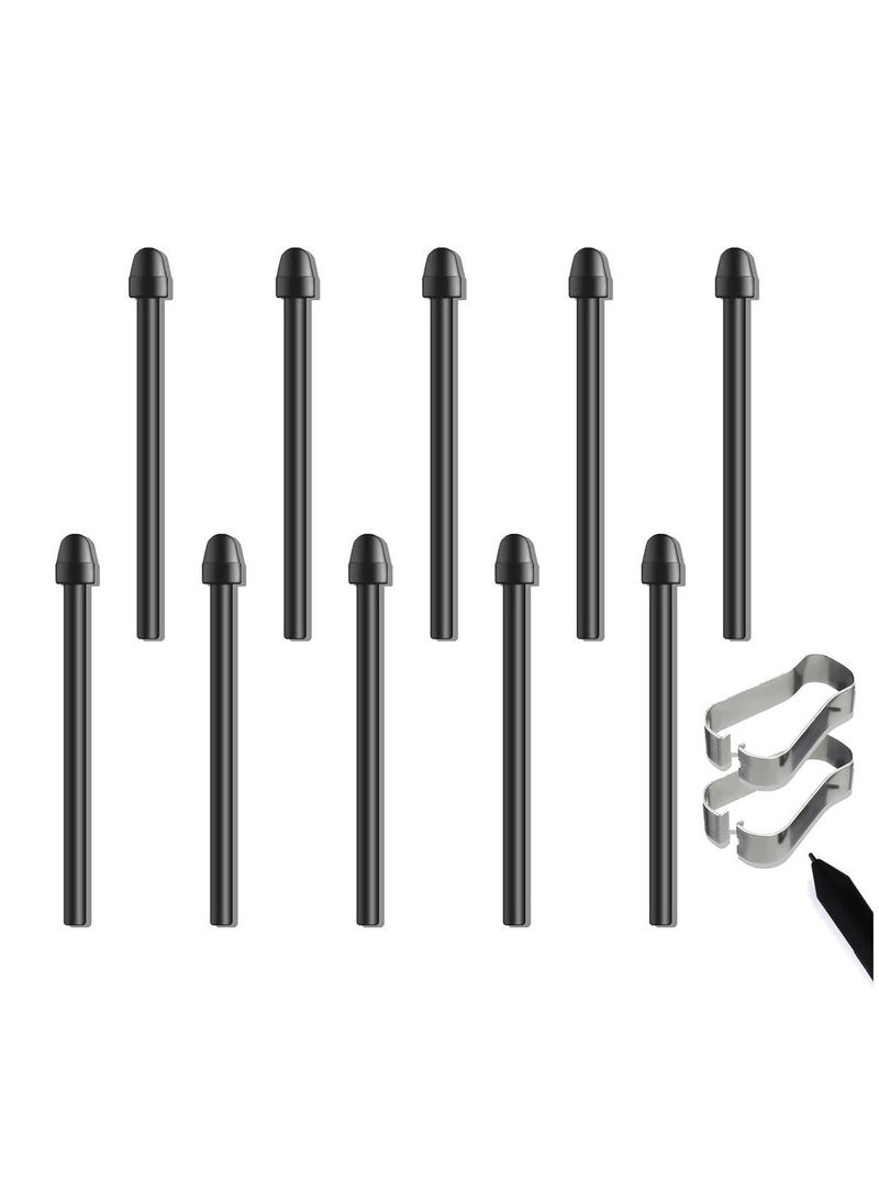 [10 Pcs]Pen Tips For Remarkable 2 With 2 Pcs Nibs Removal Tool Maker Pen Tip Replacement Stylus Nib Painting Writing Accessories For Remarkable 1/2 Pen Tip Tips/Nibs（Black）  - Image 1