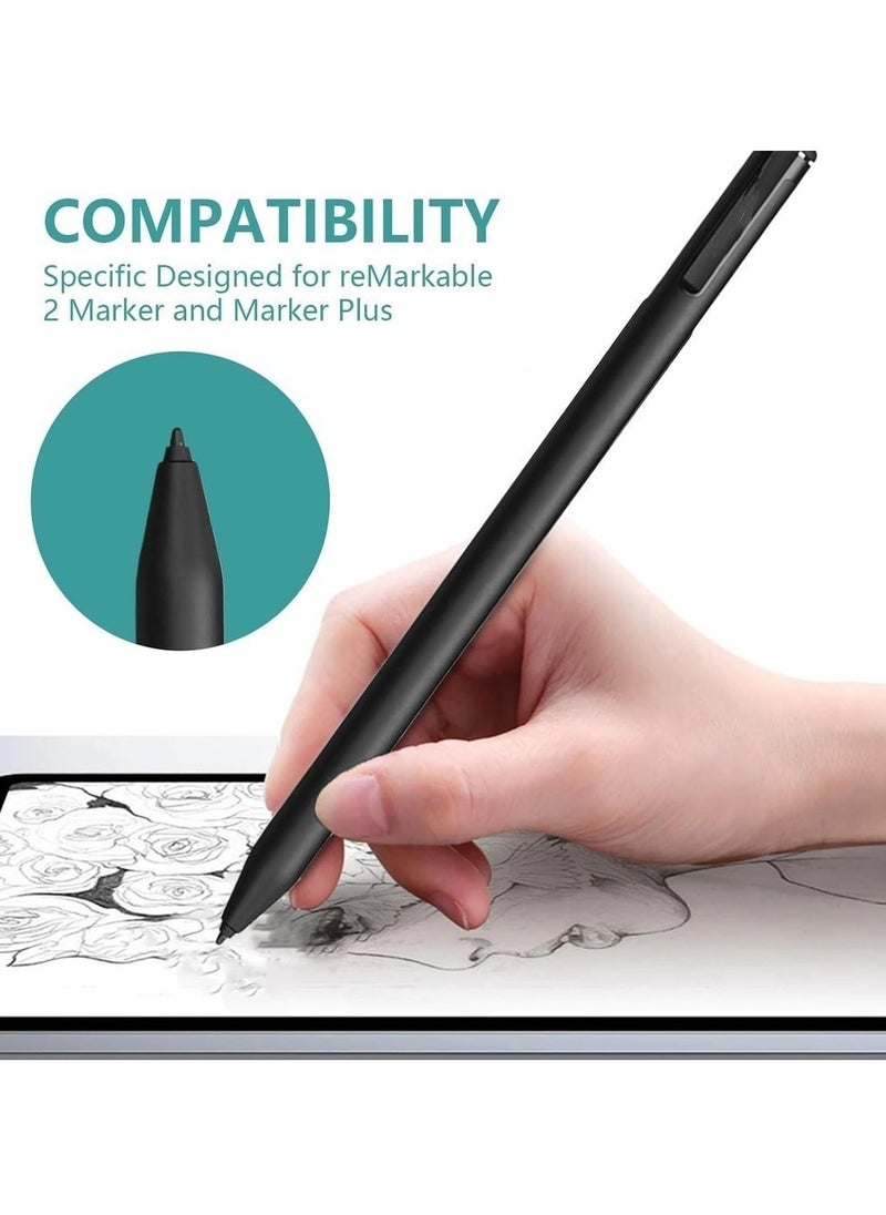 [10 Pcs]Pen Tips For Remarkable 2 With 2 Pcs Nibs Removal Tool Maker Pen Tip Replacement Stylus Nib Painting Writing Accessories For Remarkable 1/2 Pen Tip Tips/Nibs（Black）  - Image 2