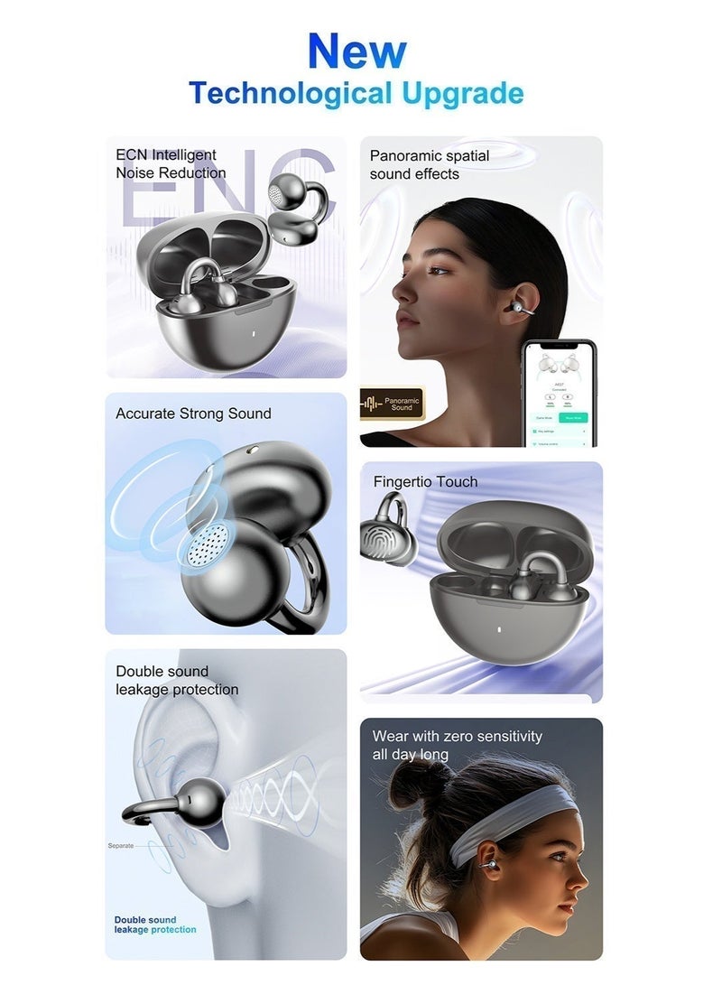 أسبور سماعات أذن A637 من آسبور (ASPOR) بتصميم مشبك الأذن (Ear Clip) - لاسلكية TWS - Image 3